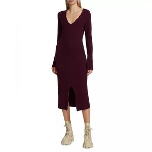 《 NAADAM 》 Cableknit Cashmere Dress